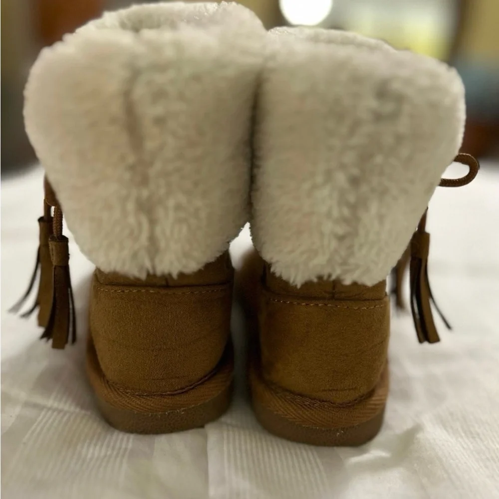Okie Dokie lil Asbury girls boots size 10 cognac